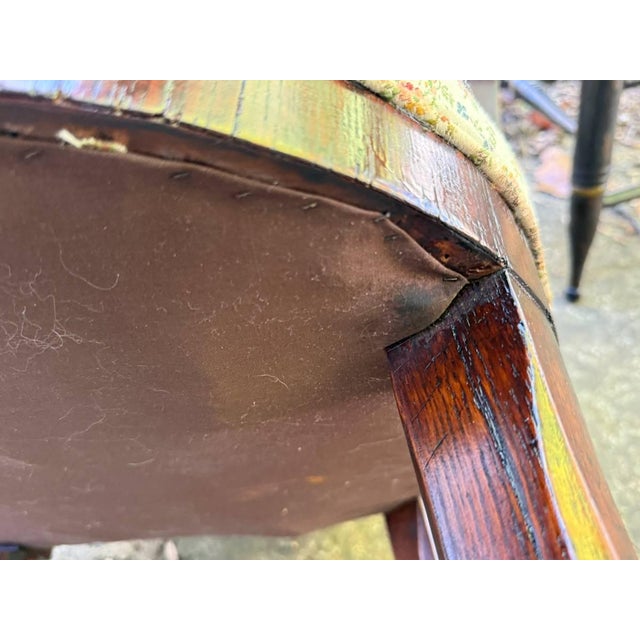 Early 20th Century Victorian Gondola Style Side Chair For Sale - Image 13 of 18