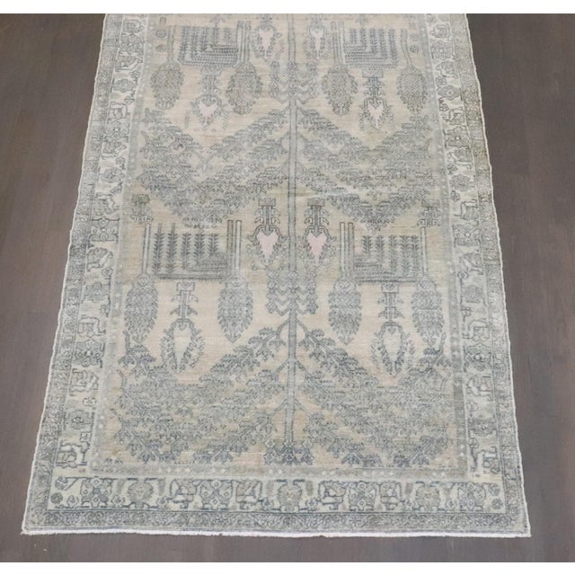 Early 20th Century Tree of Life Neutral Accent Malayer Rug - 4' x 7' For Sale In New York - Image 6 of 6