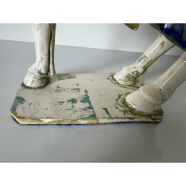Ceramic Vintage Asian Tang Dynasty Style Ceramic Horse Figurine/ Sold For Sale - Image 7 of 12