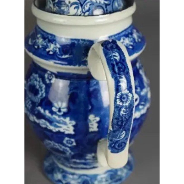 Antique Stevenson Staffordshire Pottery Transferware Coffee Tea Pot For Sale - Image 9 of 11