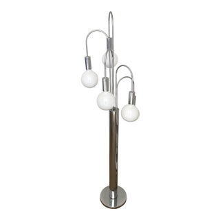 1960s Chrome Plated Lamp For Sale
