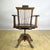 Walnut Swivel Barber Chair with Adjustable Headrest, 1930s For Sale - Image 9 of 9