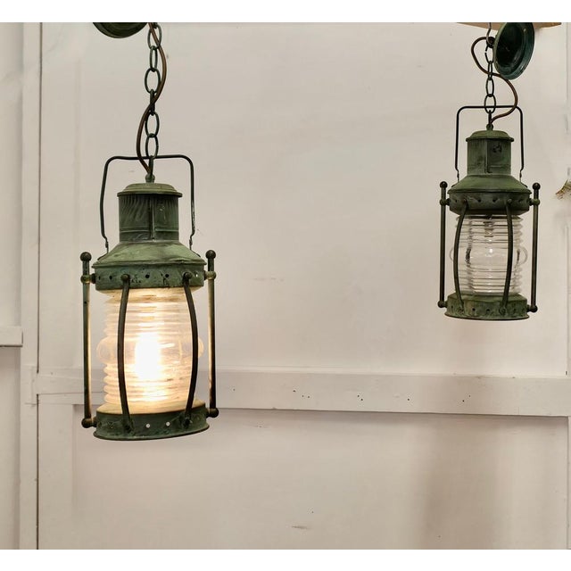 Copper Ships Hanging Lights, 1960s, Set of 2 For Sale - Image 6 of 10