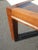 Vintage Mid Century Modern Brown Oak End Table W a Cork Style Inlay For Sale - Image 12 of 13