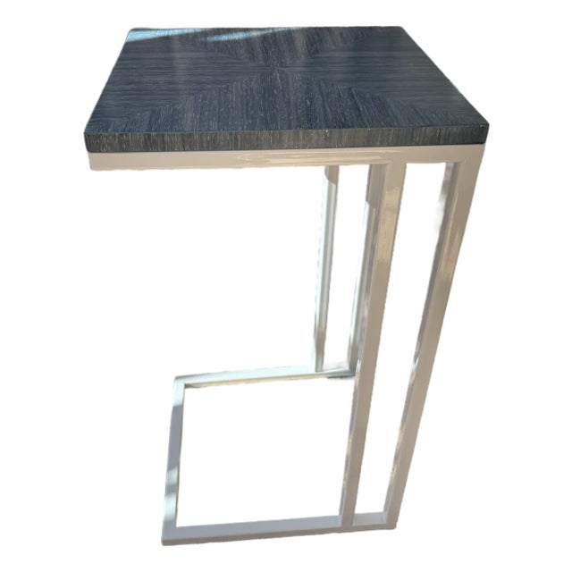 Keith Fritz Fine Furniture Sidecar in Ceylon Blue For Sale