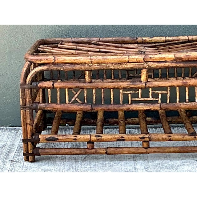 Vintage Brighton Rattan Coffee Table For Sale - Image 10 of 12