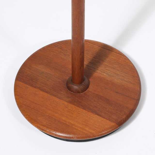 Mid-Century Sculptural Teak Adjustable Floor Lamp W/ Custom Archival Paper Shade For Sale - Image 15 of 16