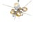 Lindsey Adelman Studio 5-Globe Burst Bu.05.02 Chandelier For Sale