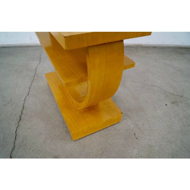 1930’s Art Deco Gilbert Rohde for Brown Saltman Side Table For Sale - Image 12 of 12