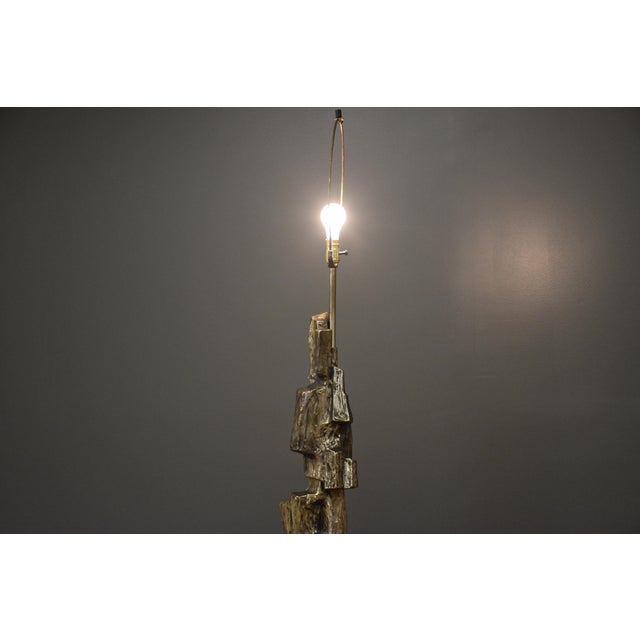 Brutalist 1970s Brutalist Bronze Table Lamp by Richard Barr for Laurel For Sale - Image 3 of 8