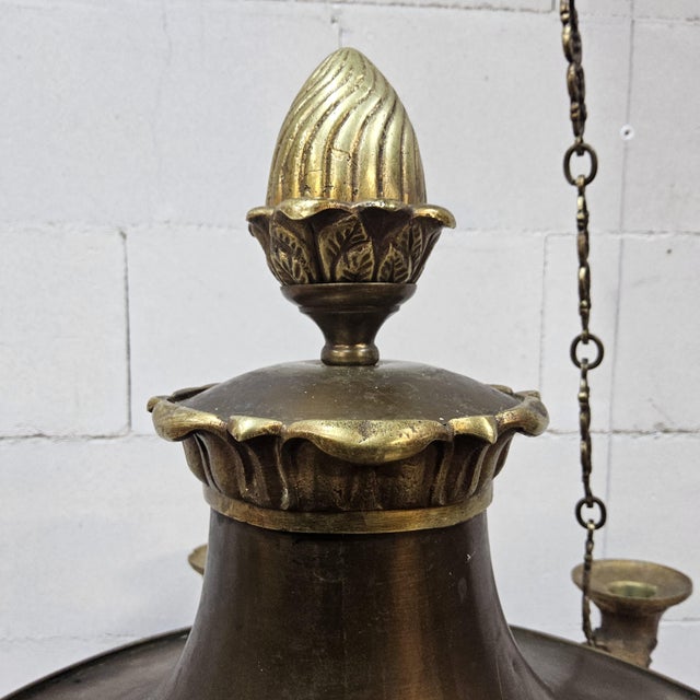 Antique Neo-Renaissance Greenman Candle Chandelier, 1980s For Sale - Image 11 of 18