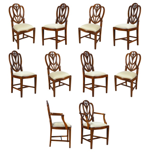 Sweet Heart Dining Chairs- Set of 10 For Sale - Image 13 of 13