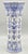 Ceramic Hand Painted Delftware Chinoiserie Trumpet Vase, 11.5 Inches For Sale - Image 7 of 9