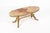Vintage Hollywood Regency Oval Onyx Coffee Table with Gilt Brass Base, France, 1960s For Sale - Image 4 of 16