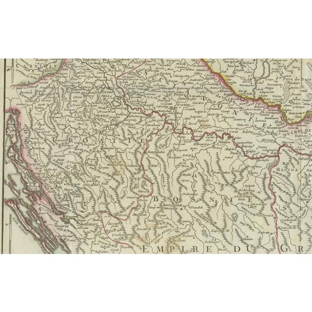 Antique Map of the Kingdom of Hungary and Transylvania, 1780 For Sale - Image 6 of 10