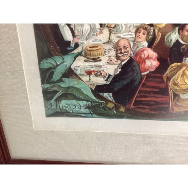 Early 20th Century Vintage Framed Poster "Les Libellules Électriques" 1896 For Sale - Image 5 of 9