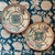 Ceramic Majolica Flowers and Butterfly Plates from Wasmuel, 1890s, Set of 2 For Sale - Image 7 of 9