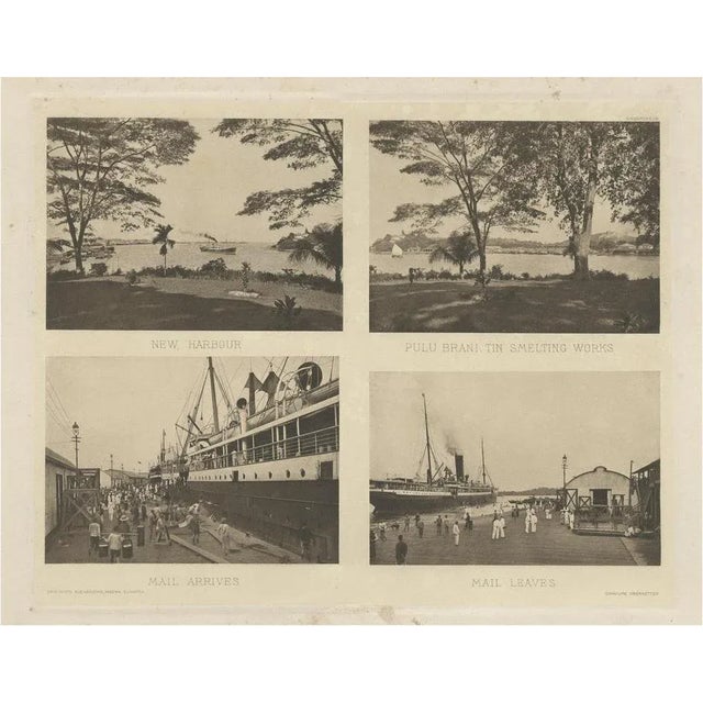 After Kleingrothe, Harbour Views of Colonial Singapore, 1907, Photographic Heliogravure For Sale - Image 6 of 6