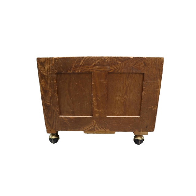 1920s Hamilton Letterpress Cabinet With Brass Hardware For Sale - Image 4 of 12