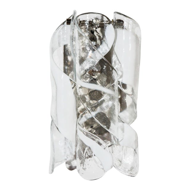 Murano Art Glass Wall Sconce For Sale