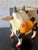 A wonderfully whimsical vintage folk art cow, handmade and hand painted with an expressive personality all its own. The...
