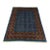 5'1" X 6'5" Blue Turkmen Mori Gul Geometric Rug For Sale