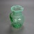 Antique Victorian Green & Opalescent Glass Pitcher with Ruffled Rim C1900 Measures - 9.75"H x 7"W x 6.25"D