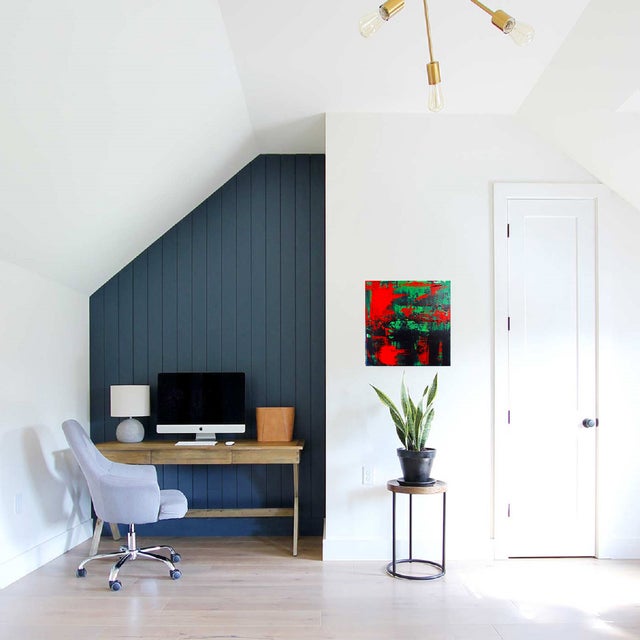 Textile Richter Matrix Abstract Expressionism Acrylic Painting by Shabs Beigh For Sale - Image 7 of 8