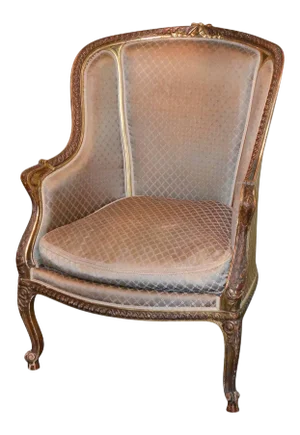 19th Century French Louis XV Bergere Chair