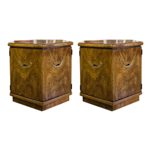 Vintage Hexagon End Tables From the Drexel Accolade Collection--A Pair