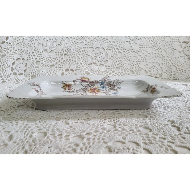 Traditional 1920s/1930s Large Floral Porcelain Platter, Marked 'Austria Bsm' For Sale - Image 3 of 8