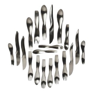 Amboss Danube 7000 Cutlery Set by Janos Megyik, 1970s, Set of 20 For Sale