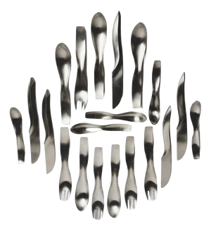 Amboss Danube 7000 Cutlery Set by Janos Megyik, 1970s, Set of 20