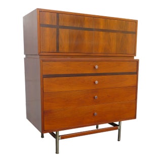 Kroehler Mid Century Modern Tall Chest of Drawers Highboy For Sale