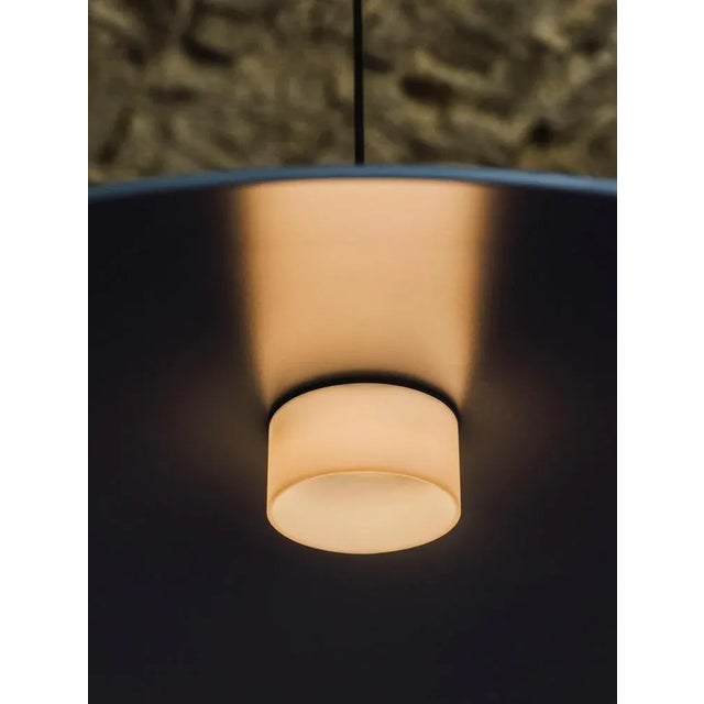 Large Blue Headhat Plate Pendant Lamp by Santa & Cole For Sale - Image 6 of 10