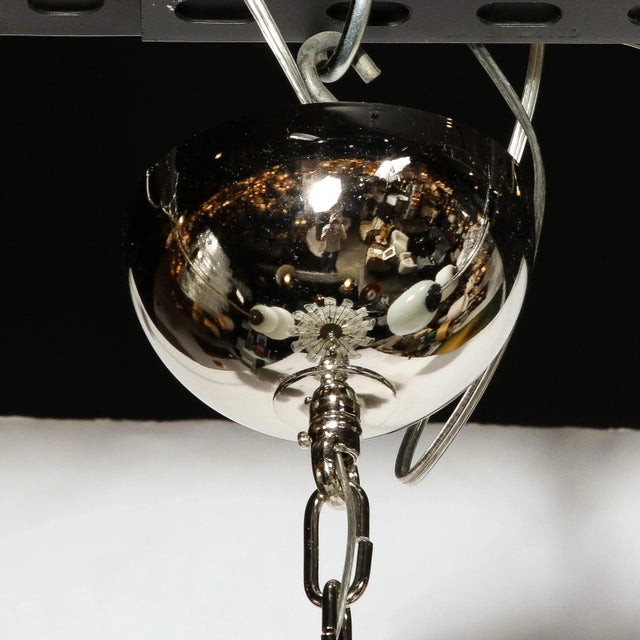 1970s Mid-Century Modernist Hand-Blown Murano Glass Torciglioni Chandelier by Mazzega For Sale - Image 5 of 12