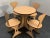 Curved Plywood and Laminate Rosewood Dining Table & Chairs Set from Pedini Fano, 1960s, Set of 5 For Sale - Image 14 of 14