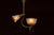 Early 20th Century Brass Pendant With Embossed Glass Shades For Sale In Chicago - Image 6 of 10
