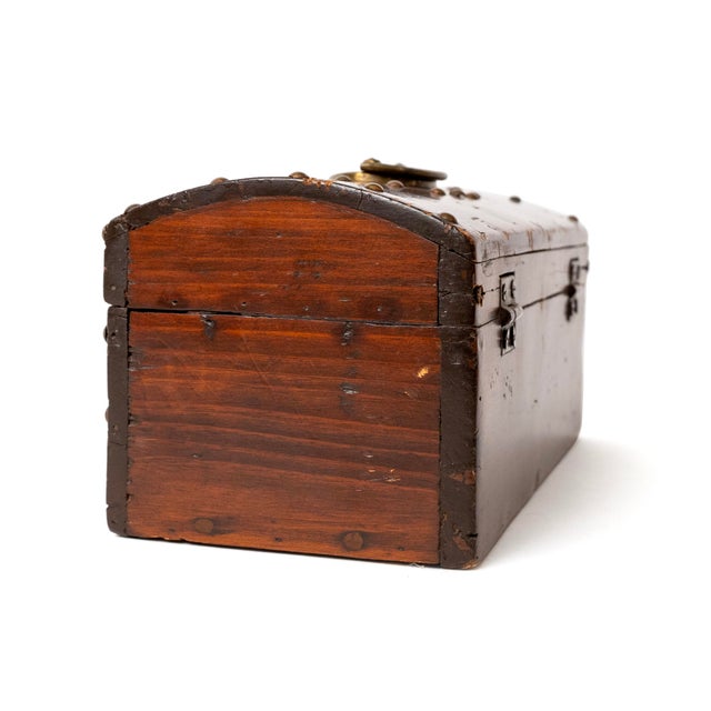 Brown Antique Victorian Tabletop Jewelry Box For Sale - Image 8 of 15