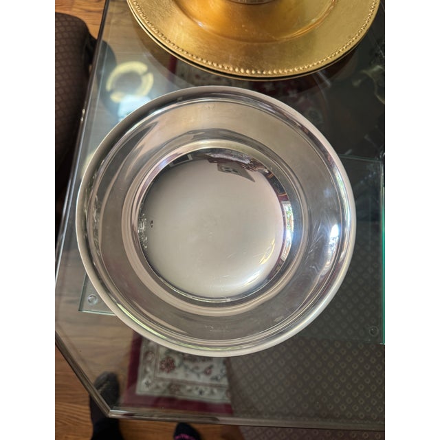 Silver Vintage Silverplate Paul Revere Bowl, Serveware, Usa Origin For Sale - Image 8 of 14