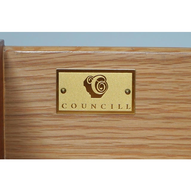 Councill Banded Mahogany High Chest of Drawers For Sale - Image 15 of 15