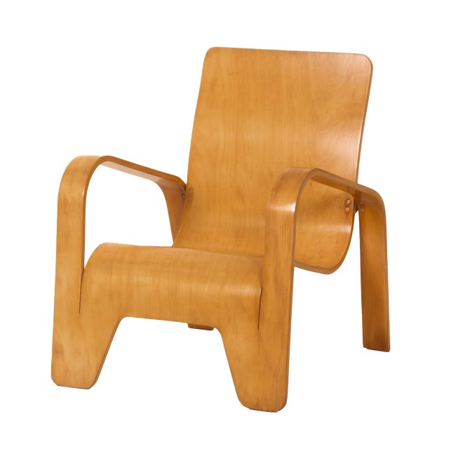 LaWo 1 Armchair in Birchwood by Han Pieck for LAWO Ommen, 1946 For Sale