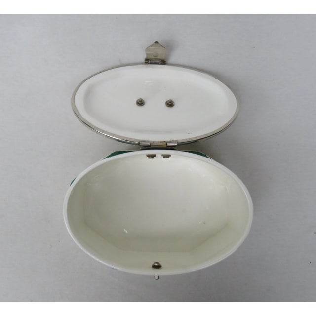 Vintage Art Deco Ceramic Pastry Box For Sale - Image 12 of 18