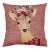 Daisy Deer Woven Cushion With Feather Filler - 42x42cm (17"x17") For Sale