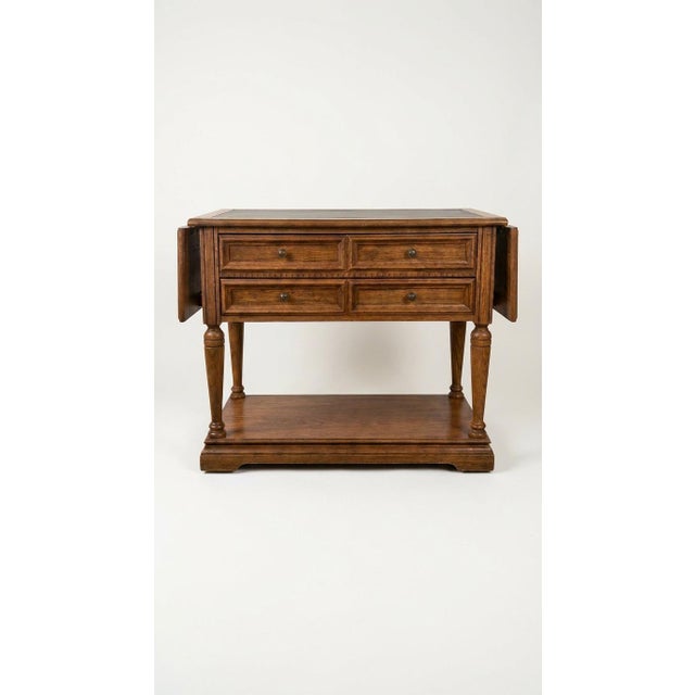 Vintage Stanley Drop-Leaf Server & Bar Cart :Versatile Traditional Elegance for Effortless Entertaining. For Sale - Image 9 of 9