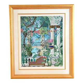 John Kiraly "Jungle Walk" 1989 Signed Artist's Proof Serigraph With Coa, Framed For Sale