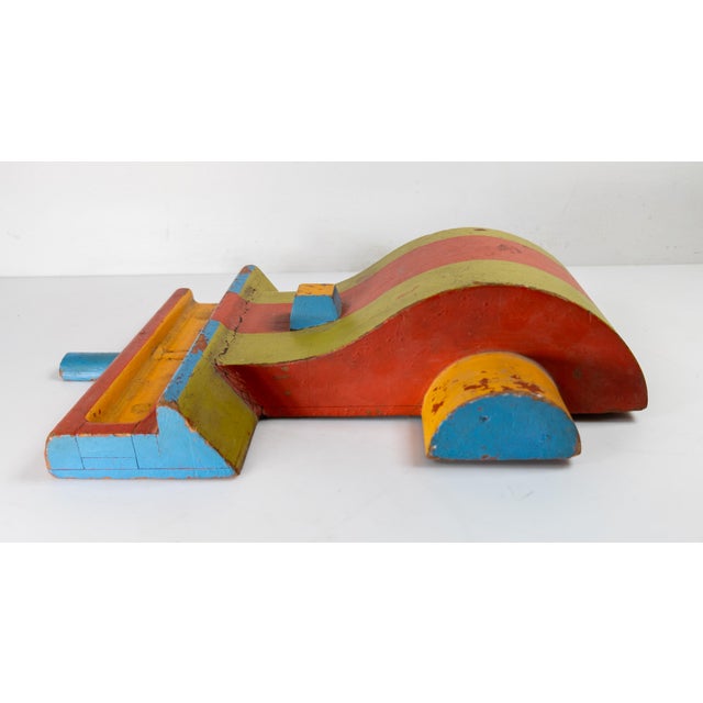 Wood 20th Century Colorful Walnut Wood Industrial Mold Wall Sculpture For Sale - Image 7 of 10