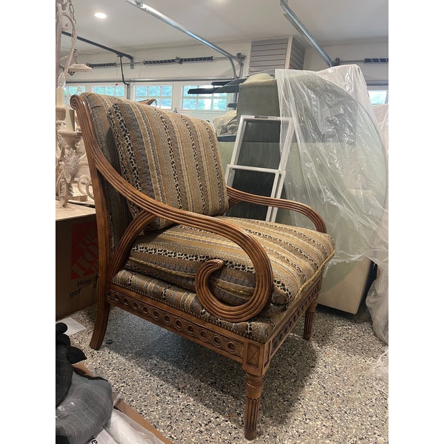 2000 - 2009 Swaim Upholstered Arm Chair For Sale - Image 5 of 5