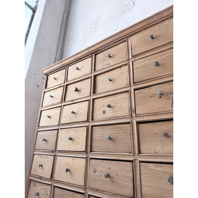 Pine Workshop Cabinet with Drawers, 1950s For Sale - Image 14 of 18