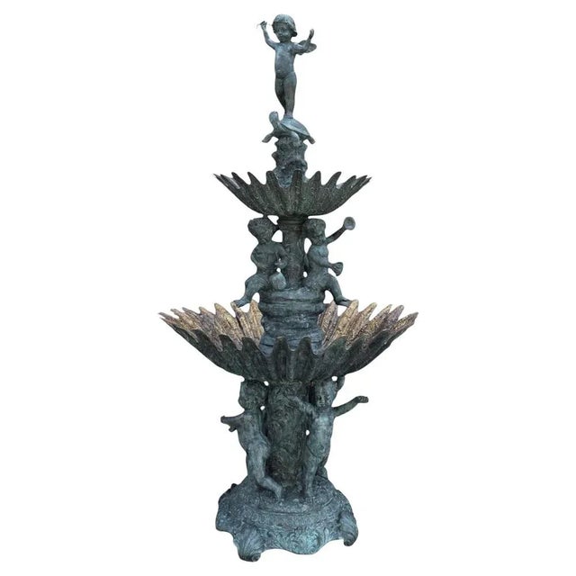 1980s Italian Bronze Fountain, Naples, 1980s For Sale - Image 5 of 5